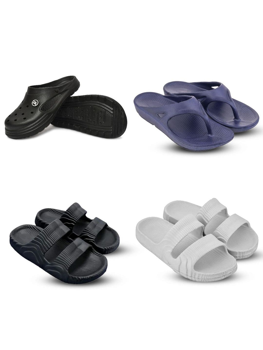 Feel alive Men Set of 4 Flip Flops - view 1