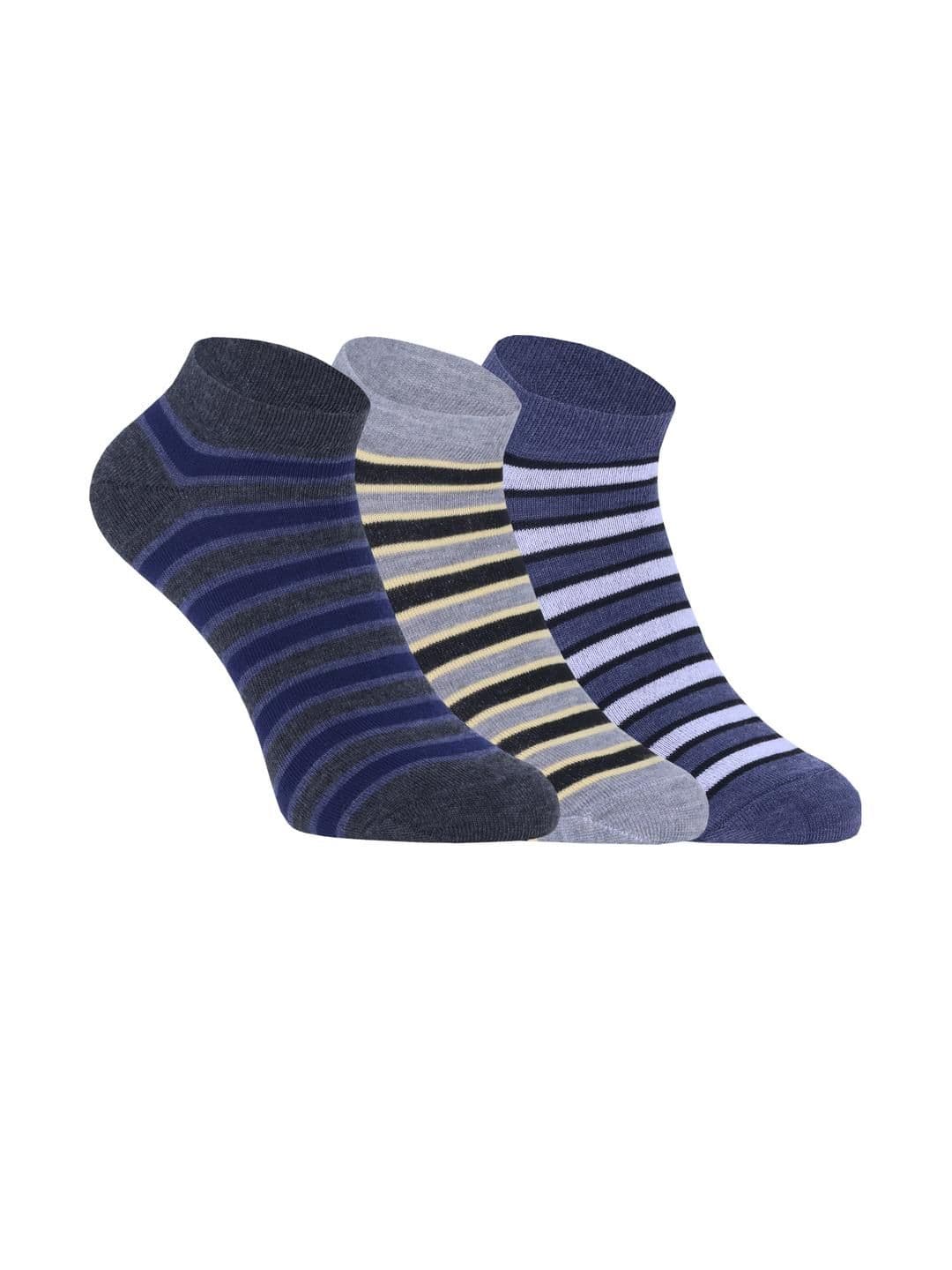 HEBTROCO Pack of 3 Cotton Ankle Length Socks - view 1