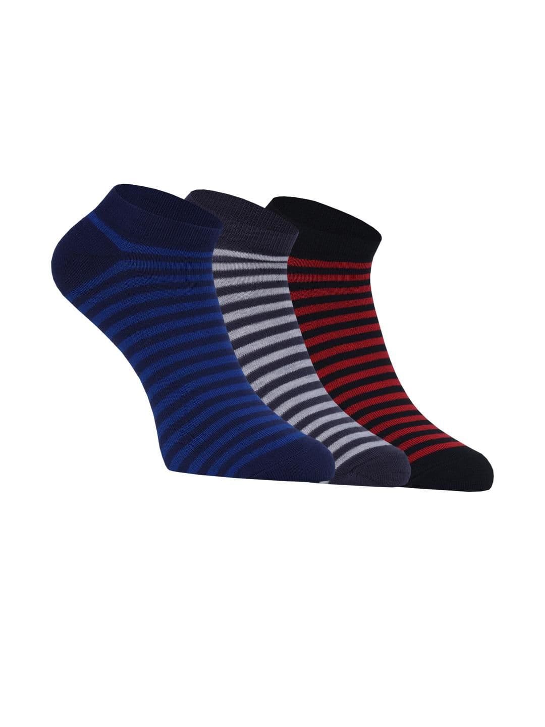 HEBTROCO Pack of 3 Cotton Ankle Length Socks - view 1