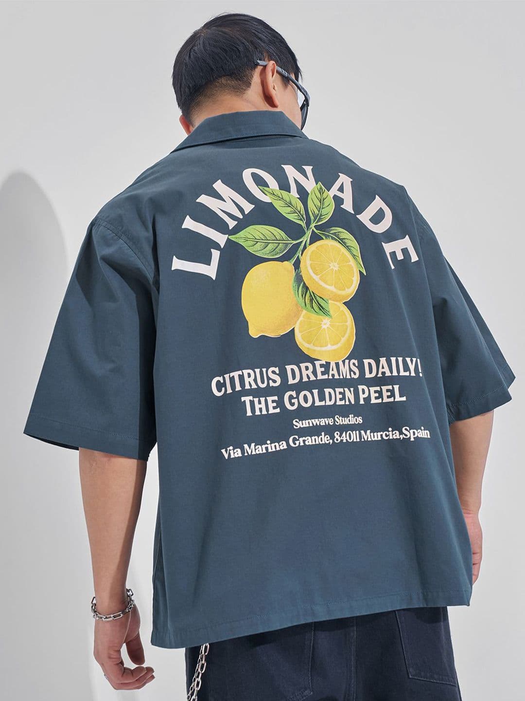 HIGHLANDER Men Relaxed Fit Graphic Printed Cuban Collar Cotton Casual Shirt - view 1