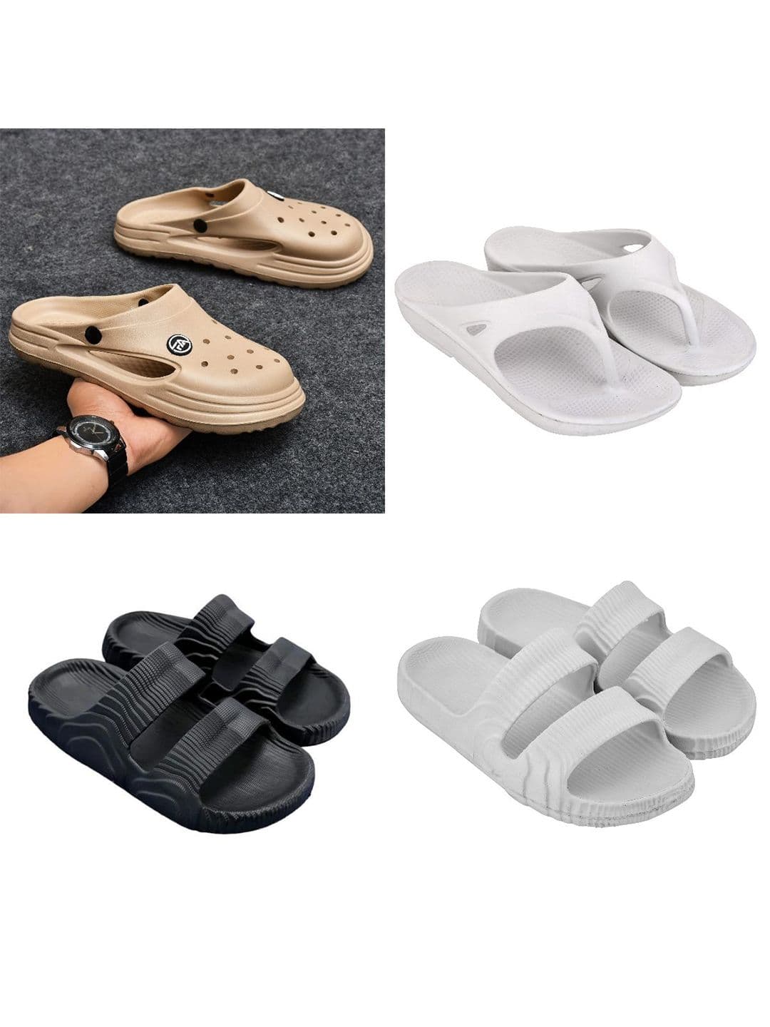 Feel alive Set of 4 Clogs & Sliders - view 1