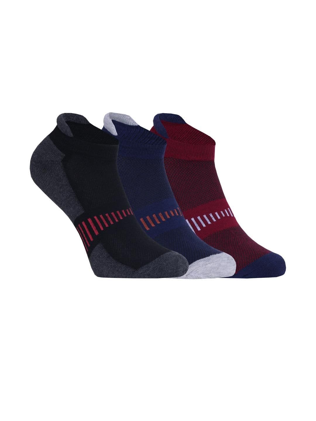 HEBTROCO Pack of 3 Cotton Ankle Length Socks - view 1