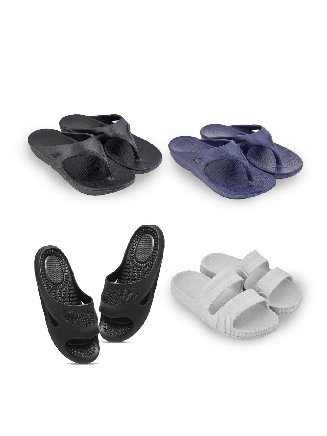 Feel alive Men Set of 4 Lightweight Flip Flops - view 1