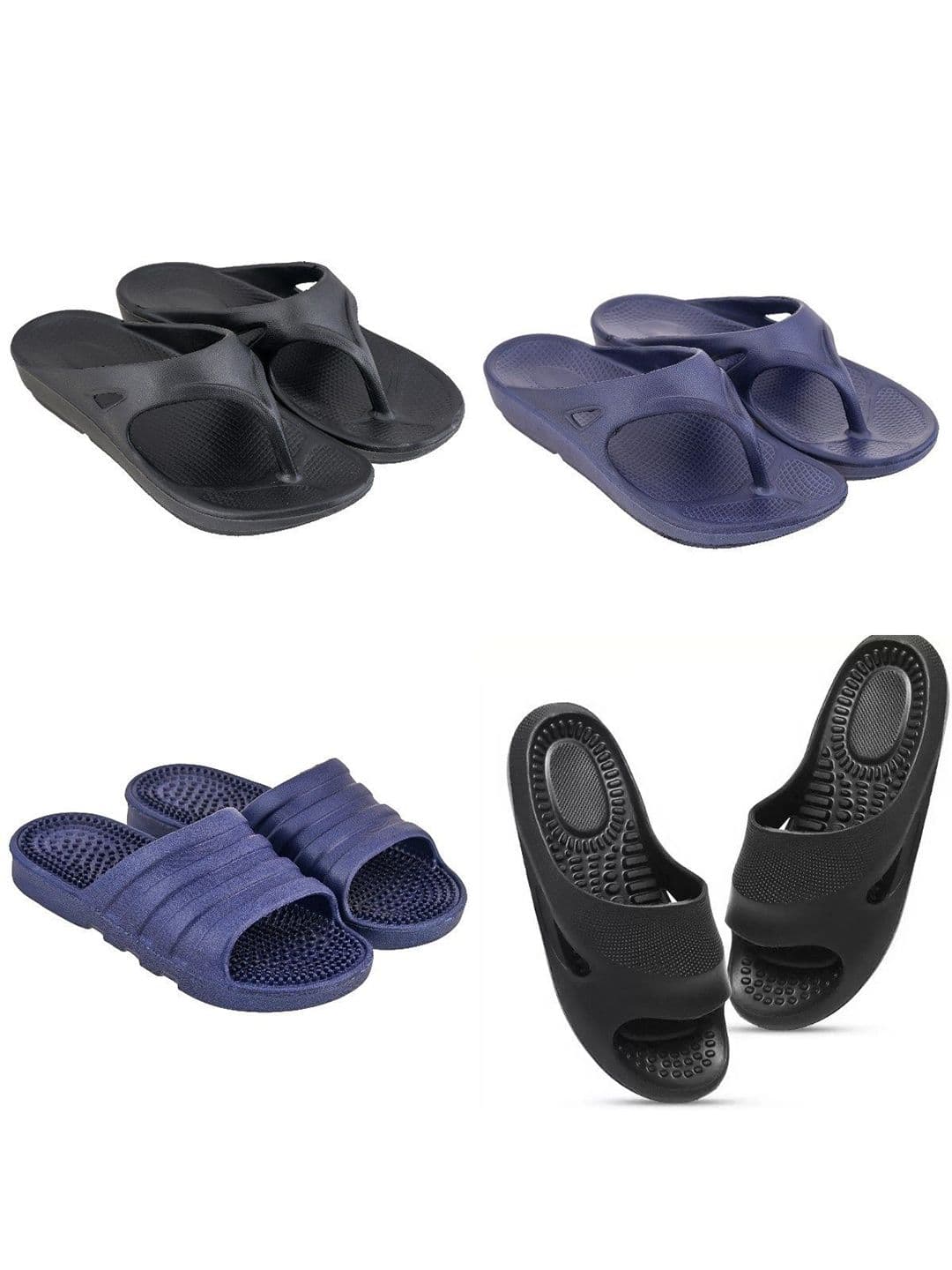 Feel alive Men Set of 4 Lightweight Flip Flops - view 1
