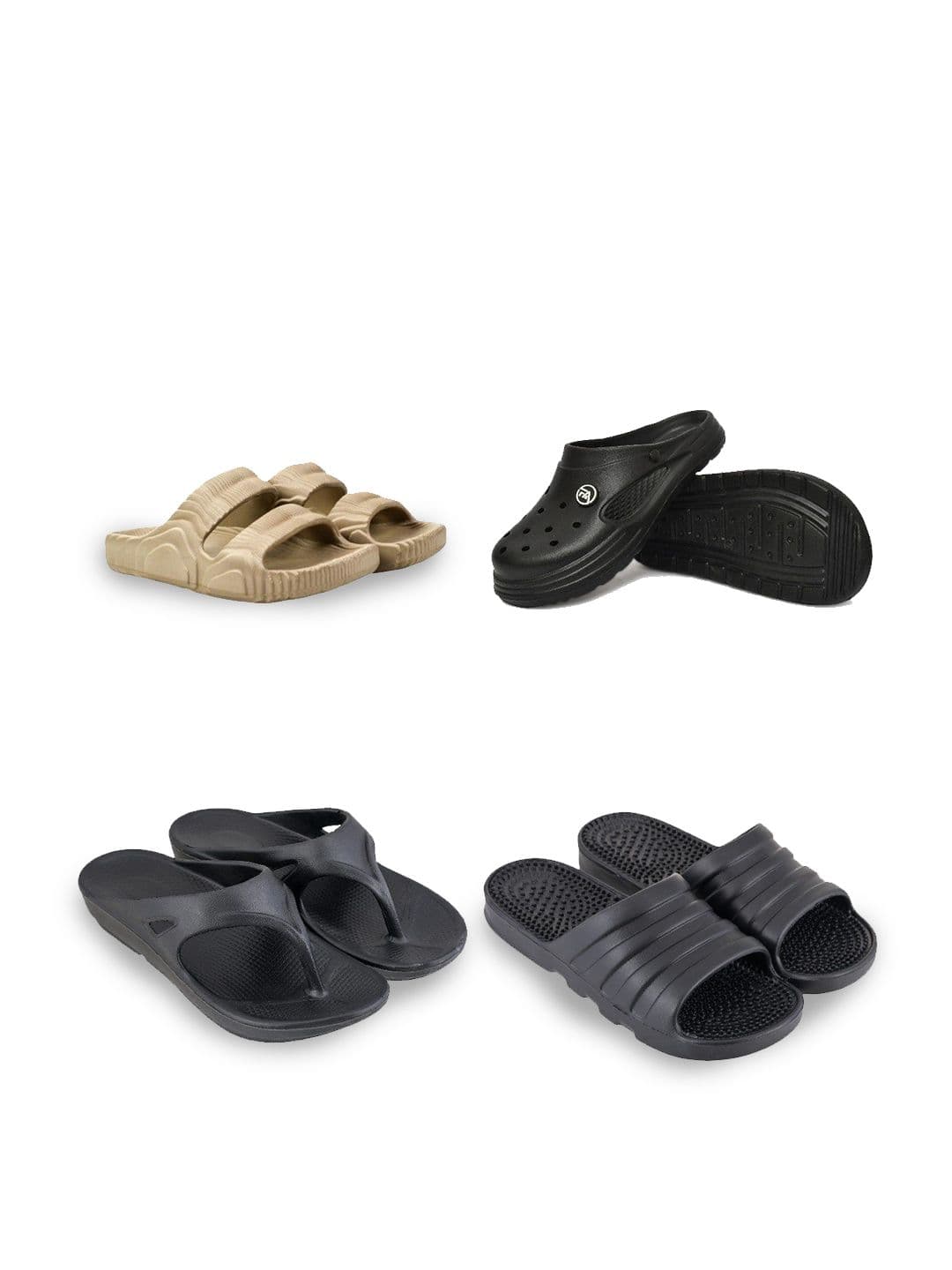 Feel alive Men Set Of 4 Lightweight Thong Flip-Flops - view 1