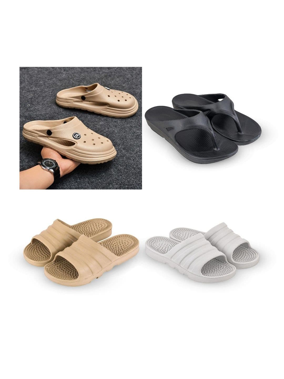 Feel alive Men Set of 4 Clogs & Sliders - view 1
