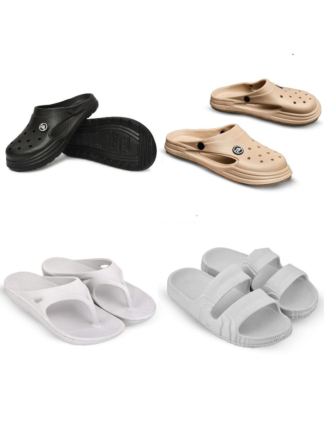 Feel alive Men Set of 4 Lightweight Flip Flops - view 1