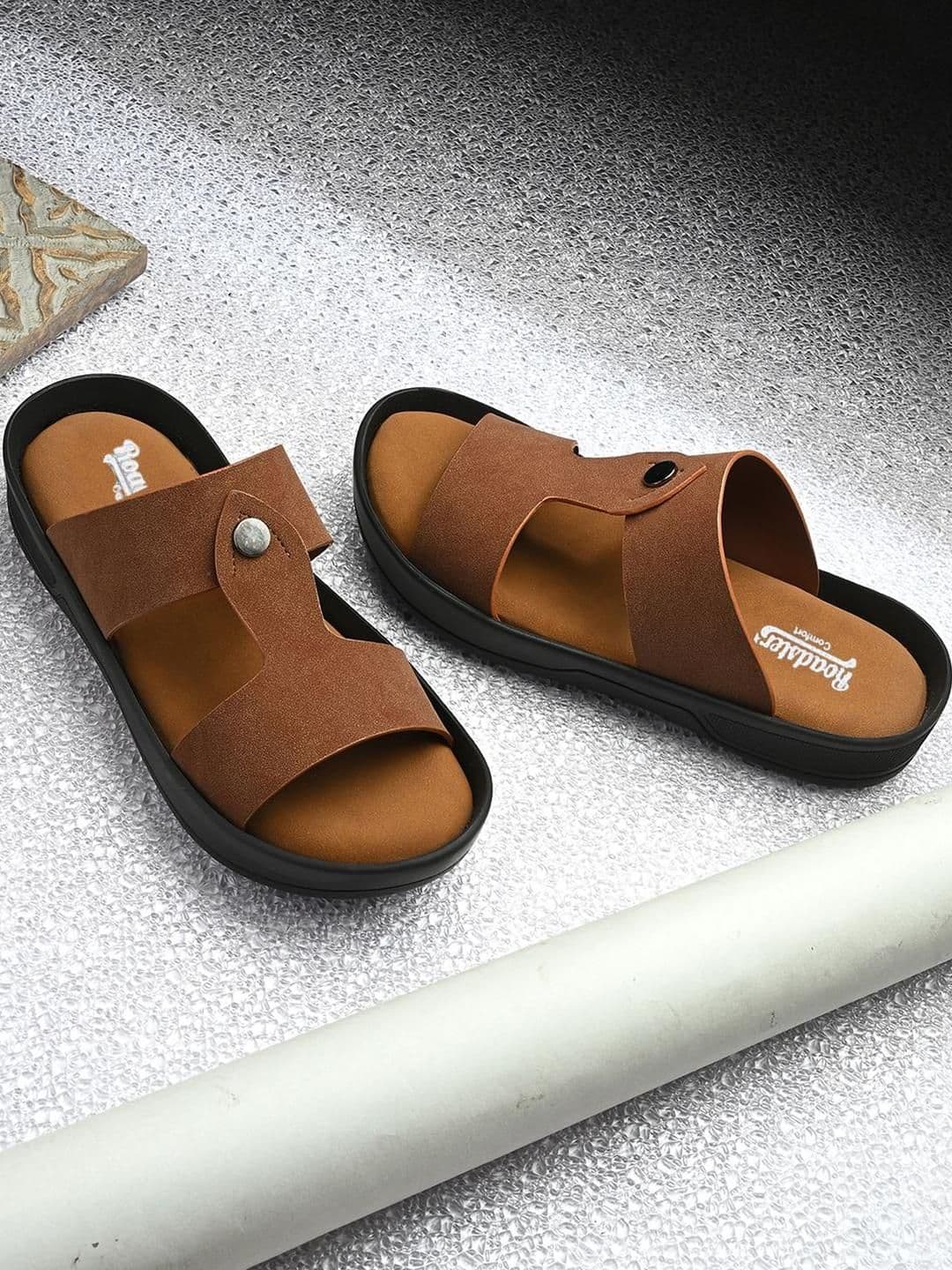 Roadster Men Tan PU Comfort Sandals - view 1