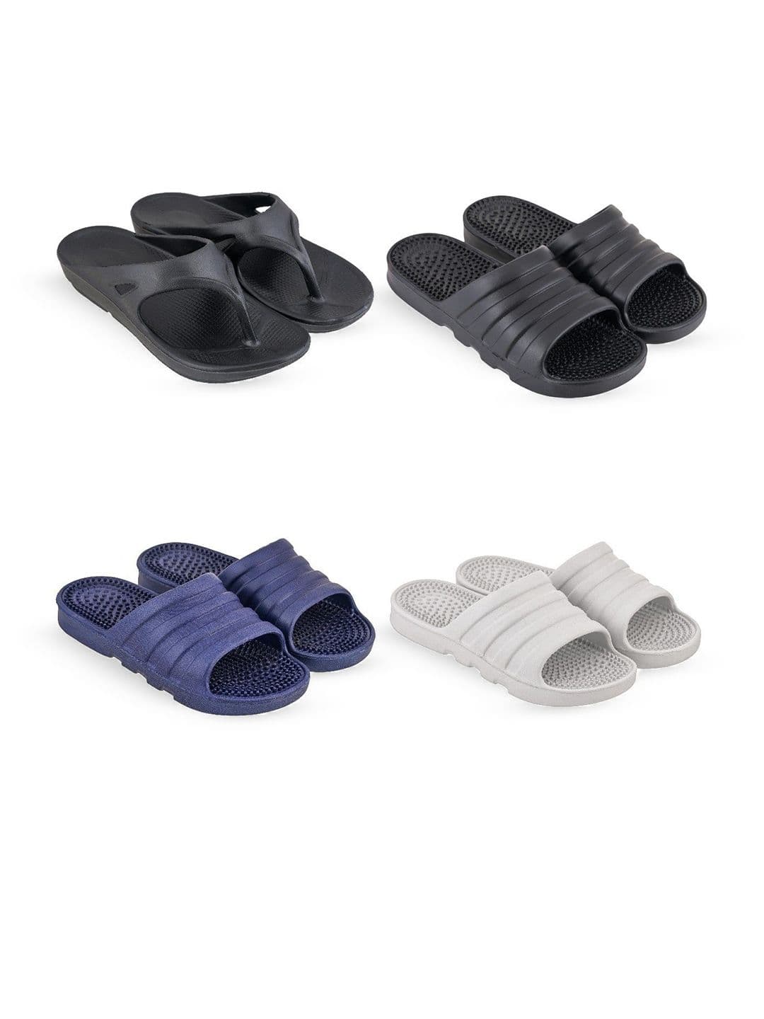 Feel alive Men Set Of 4 Lightweight Thong Flip-Flops - view 1