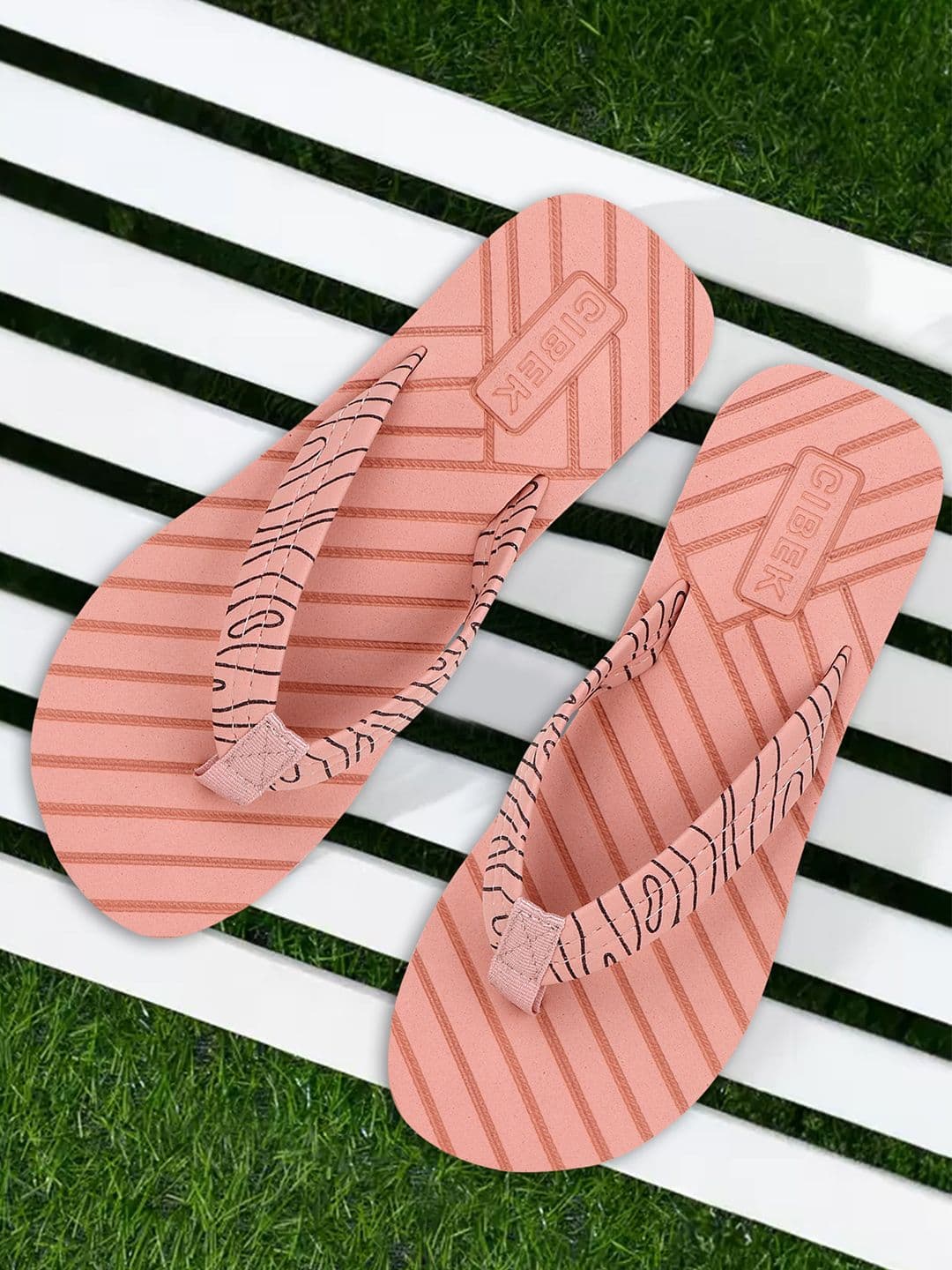 CIBEK Men EVA Printed Thong Flip-Flops - view 1