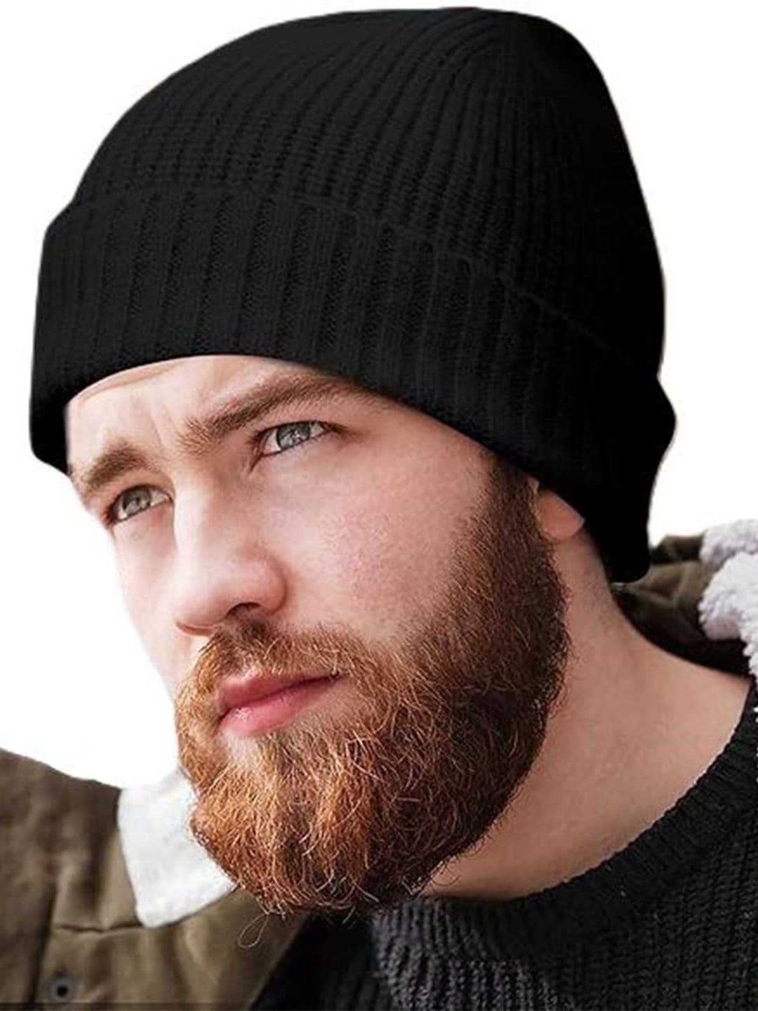 Gajraj Unisex Self Design Woollen Beanie - view 1