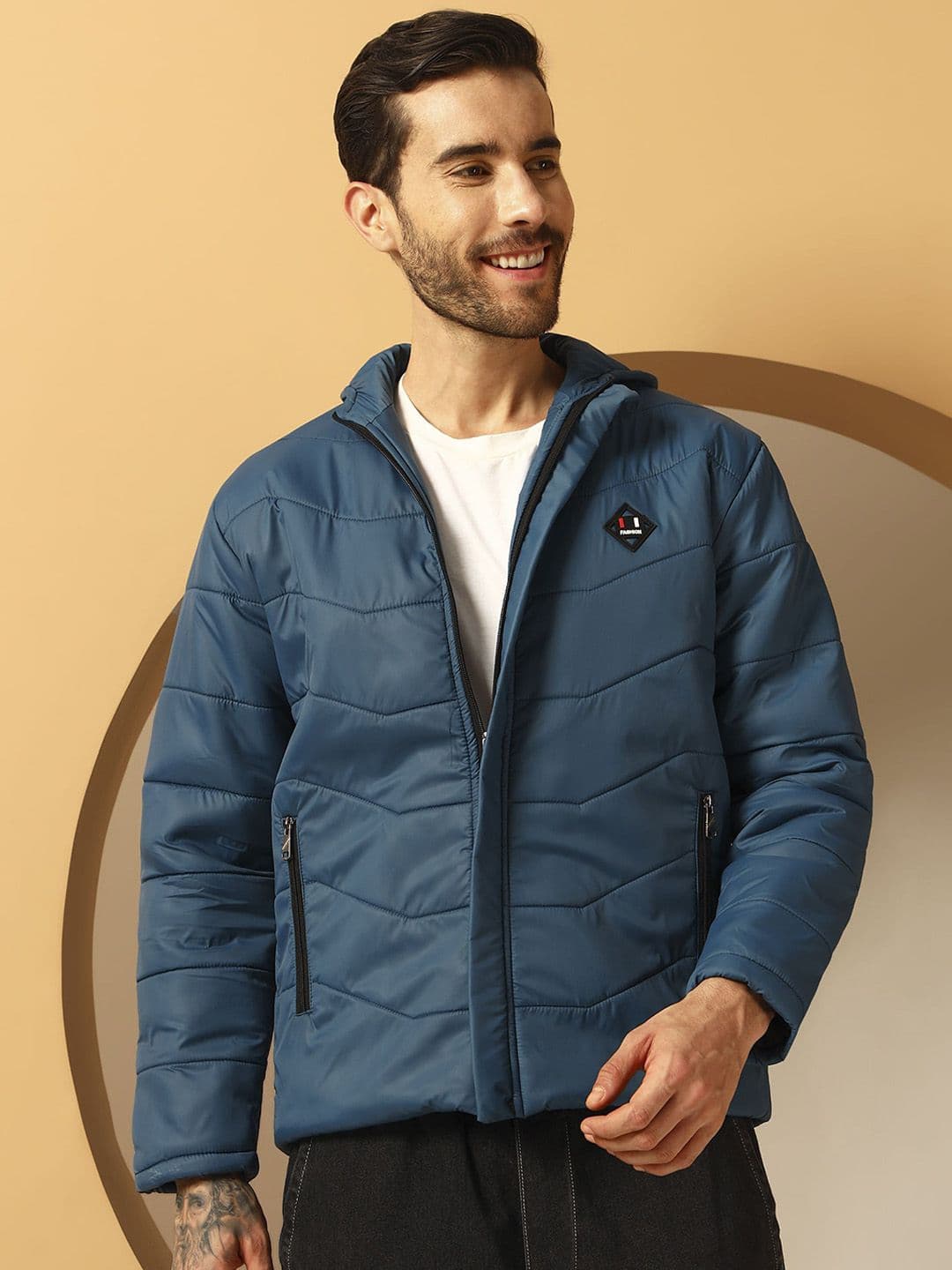 Metronaut Hooded Long Sleeves Puffer Jacket - view 1
