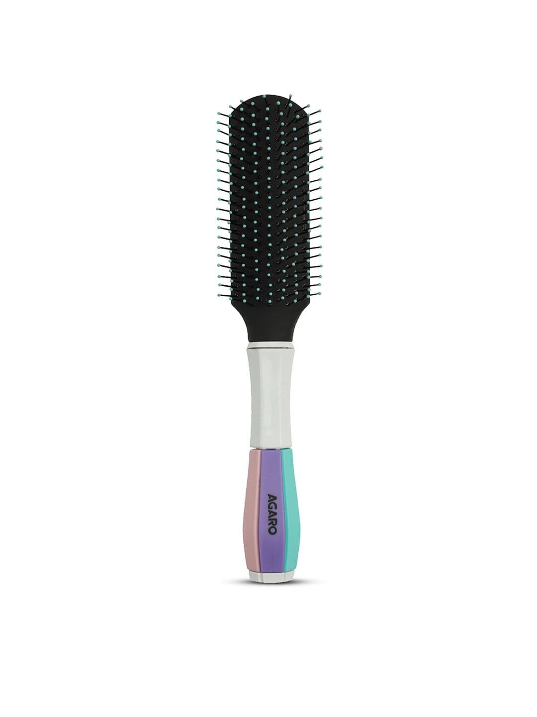 Agaro Classic Flat Hair Brush - White & Black - view 1