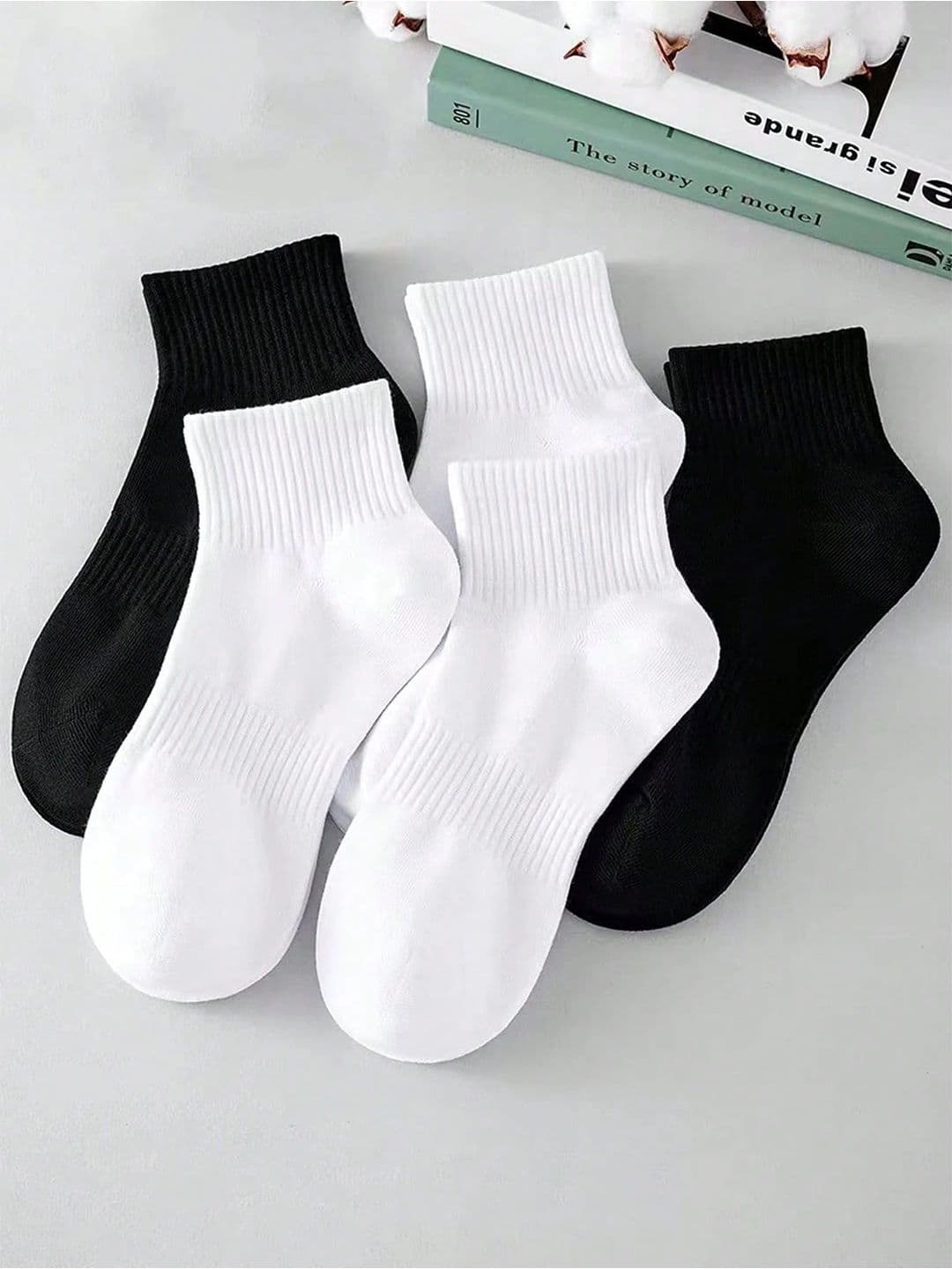 BAESD Pack Of 5 Double Grip Ankle-Length Socks - view 1