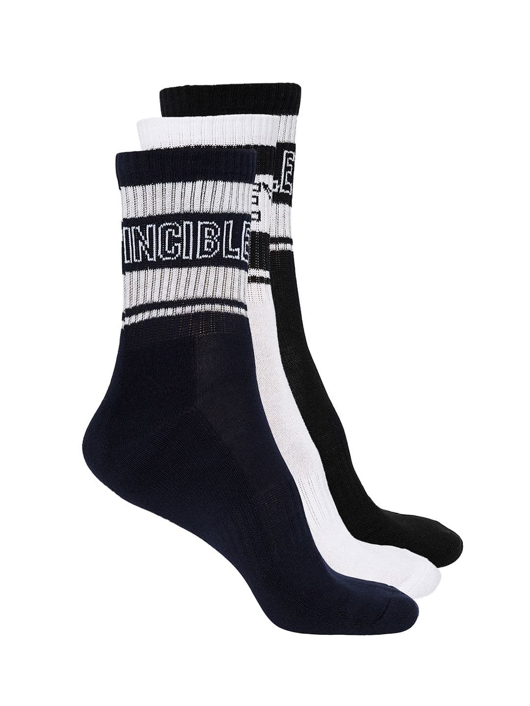 Invincible Set of 3 Unisex Mid Length Socks - view 1