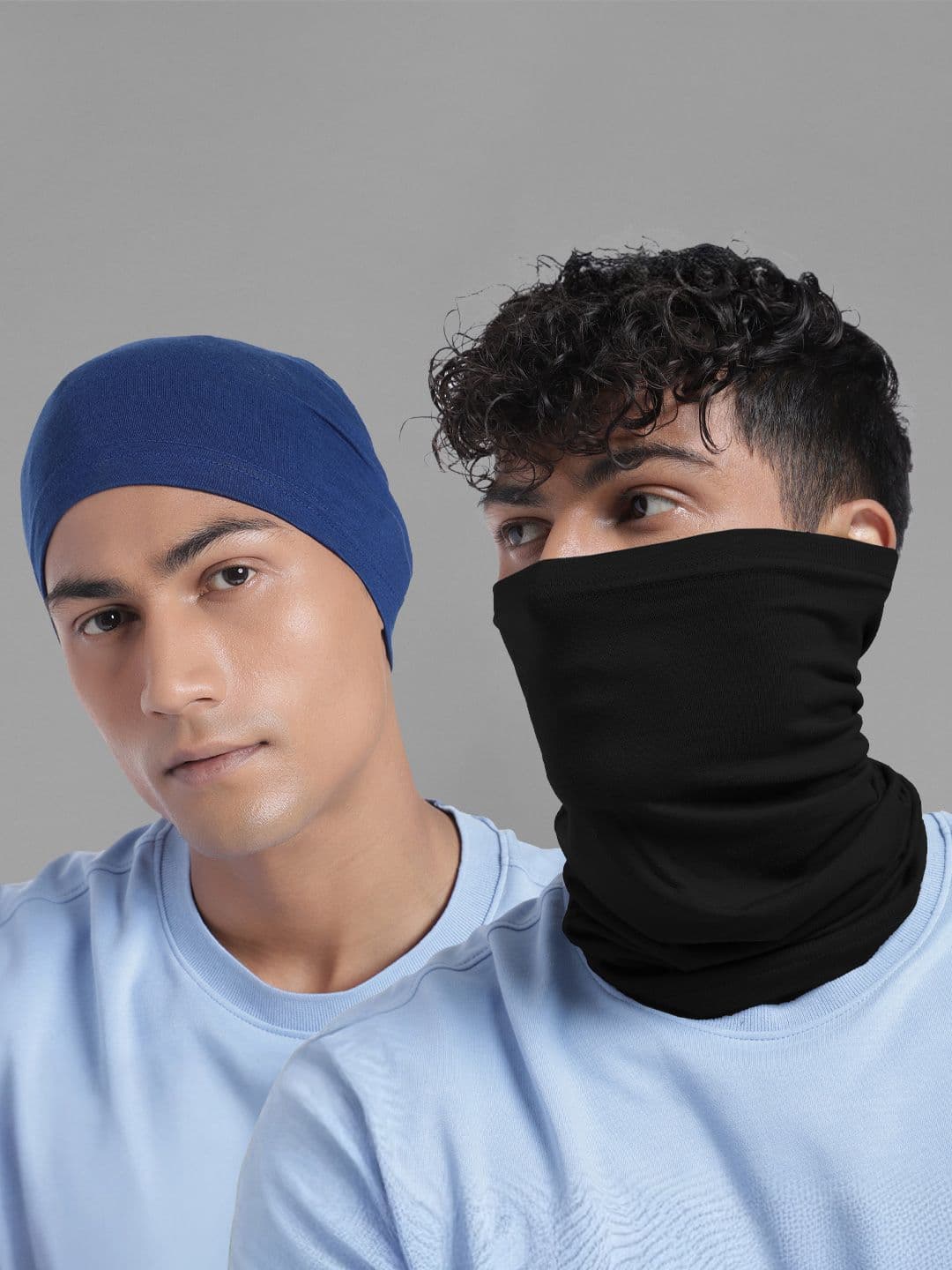 Heelium Unisex Pack of 2 Bamboo Soft Odour-free & Breathable Multipurpose Bandana