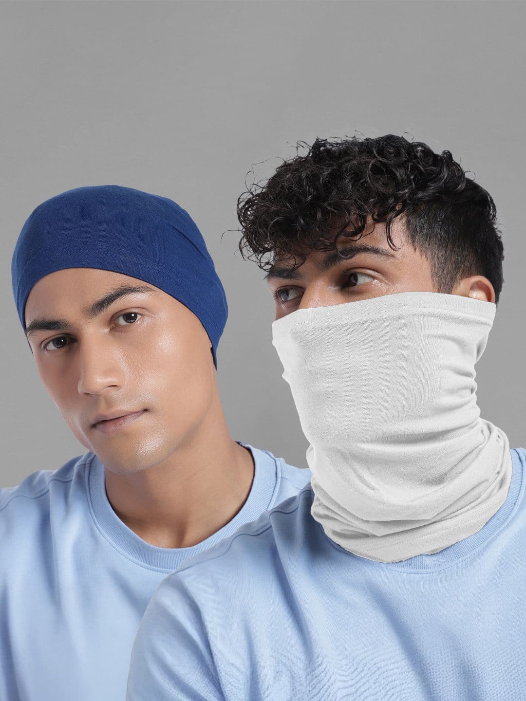 Heelium Unisex Pack of 2 Bamboo Soft Odour-free & Breathable Multipurpose Bandana