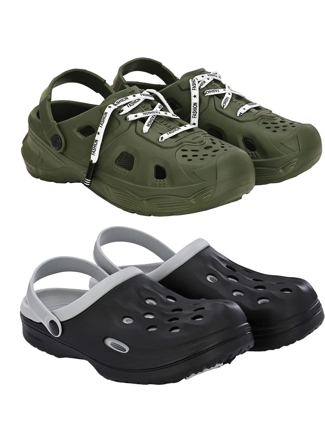 BIRDE Men Set Of 2 Self Design Clogs - view 1
