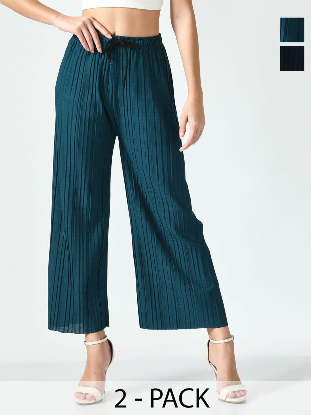 Brainbees Women Pack Of 2 Palazzos - view 1