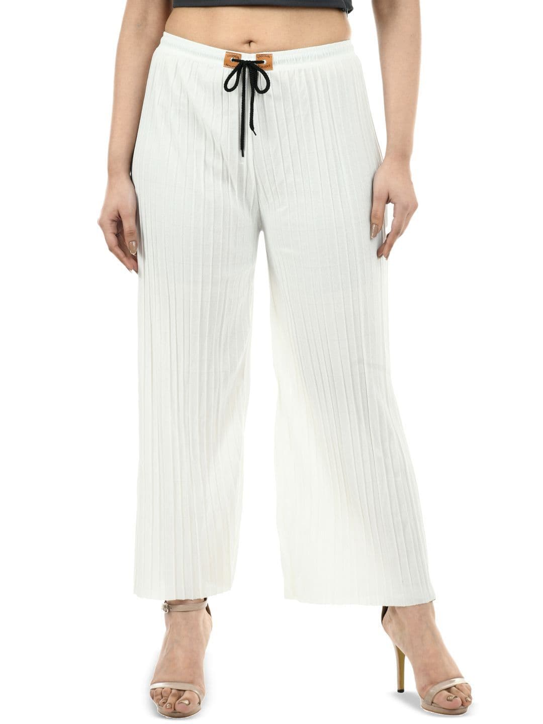 Brainbees Women Pack of 2 Straight Ethnic Palazzos - view 1