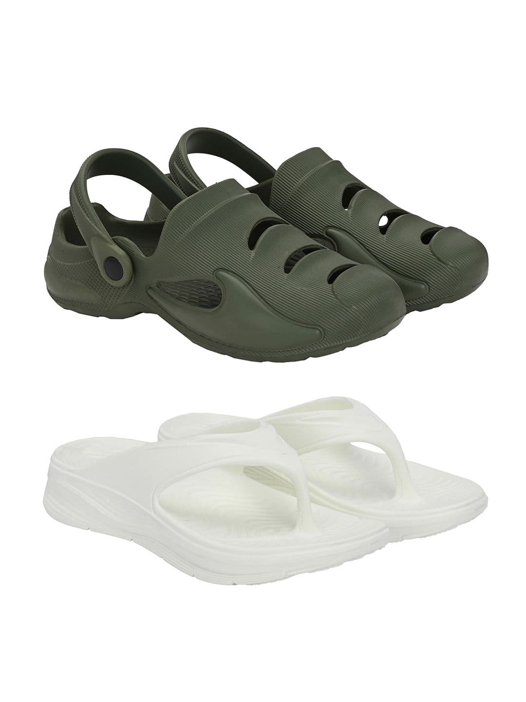 BIRDE Men Pack Of 2 Self Design Clogs - view 1