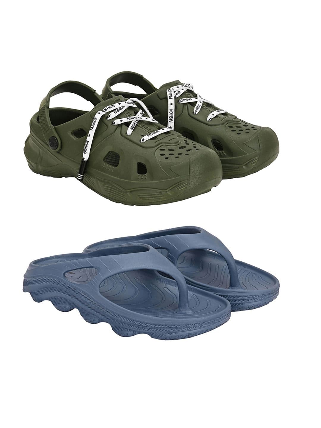BIRDE Men Set Of 2 Self Design Clogs - view 1