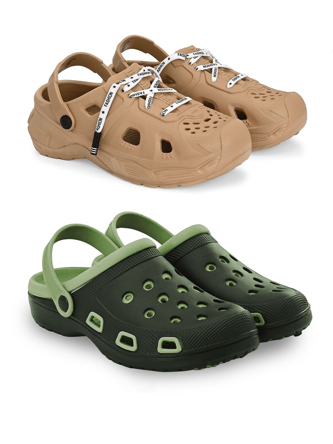 BIRDE Pack Of 2 Self Design Clogs - view 1