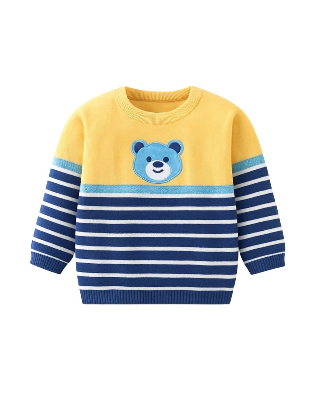 AVELLY Boys Striped Woollen Pullover - view 1