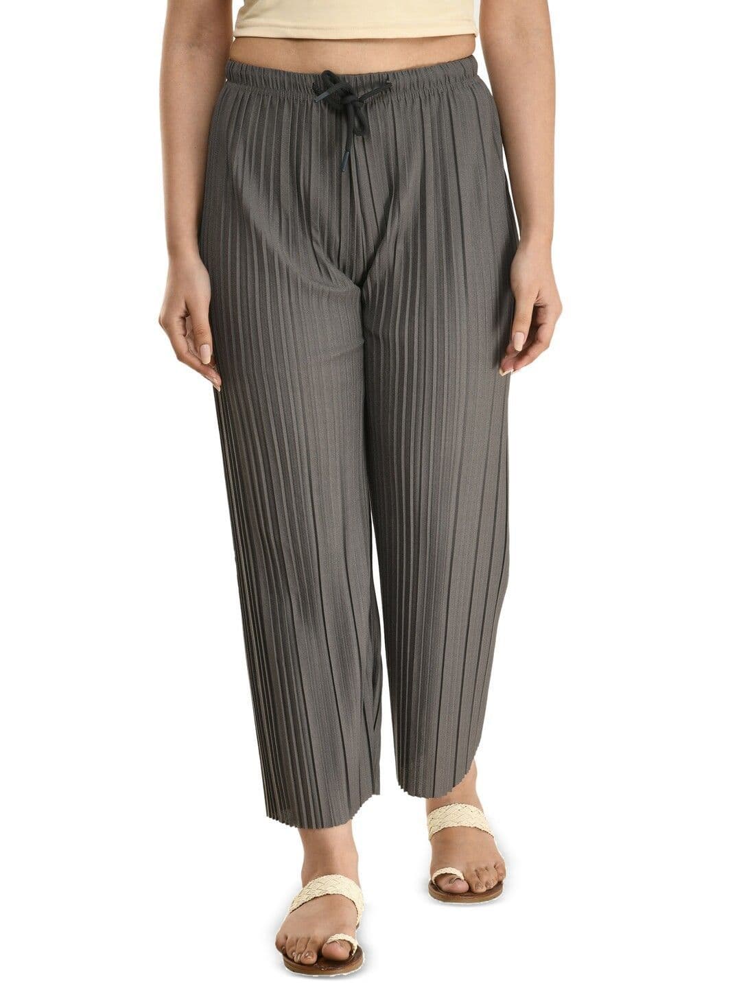 Brainbees Women Self Design Wide Leg Western Palazzos - view 1
