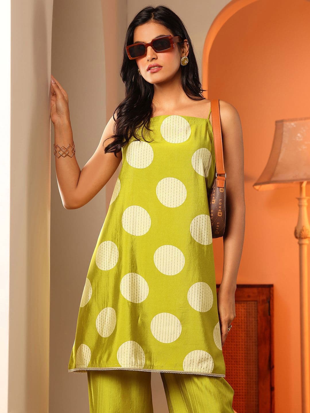 Gerua By Libas Women Geometric Printed A-Line Kurta with Palazzos - view 1