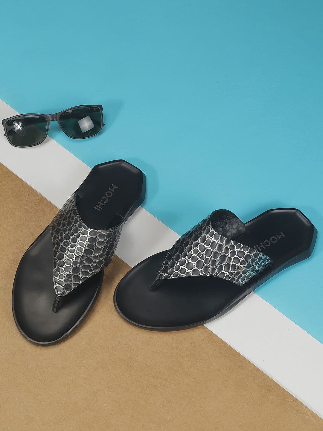 Mochi Men Leather Casual Comfort Sandals - view 1