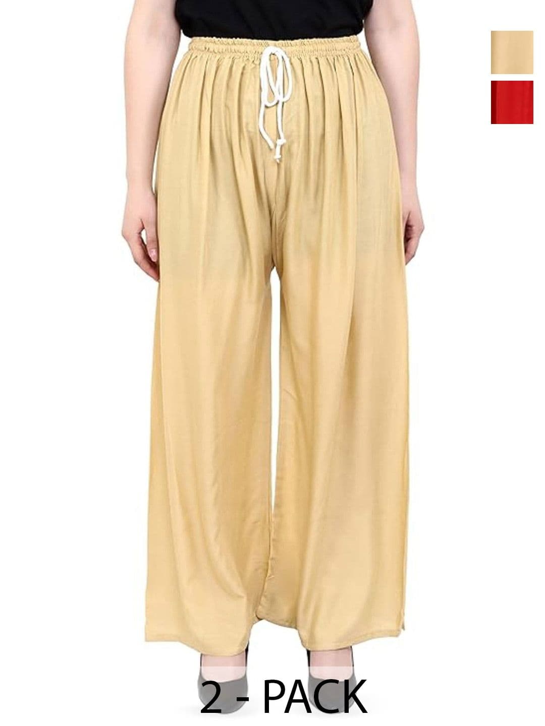ERUDITE CLUB Women 2 Flared Palazzos - view 1