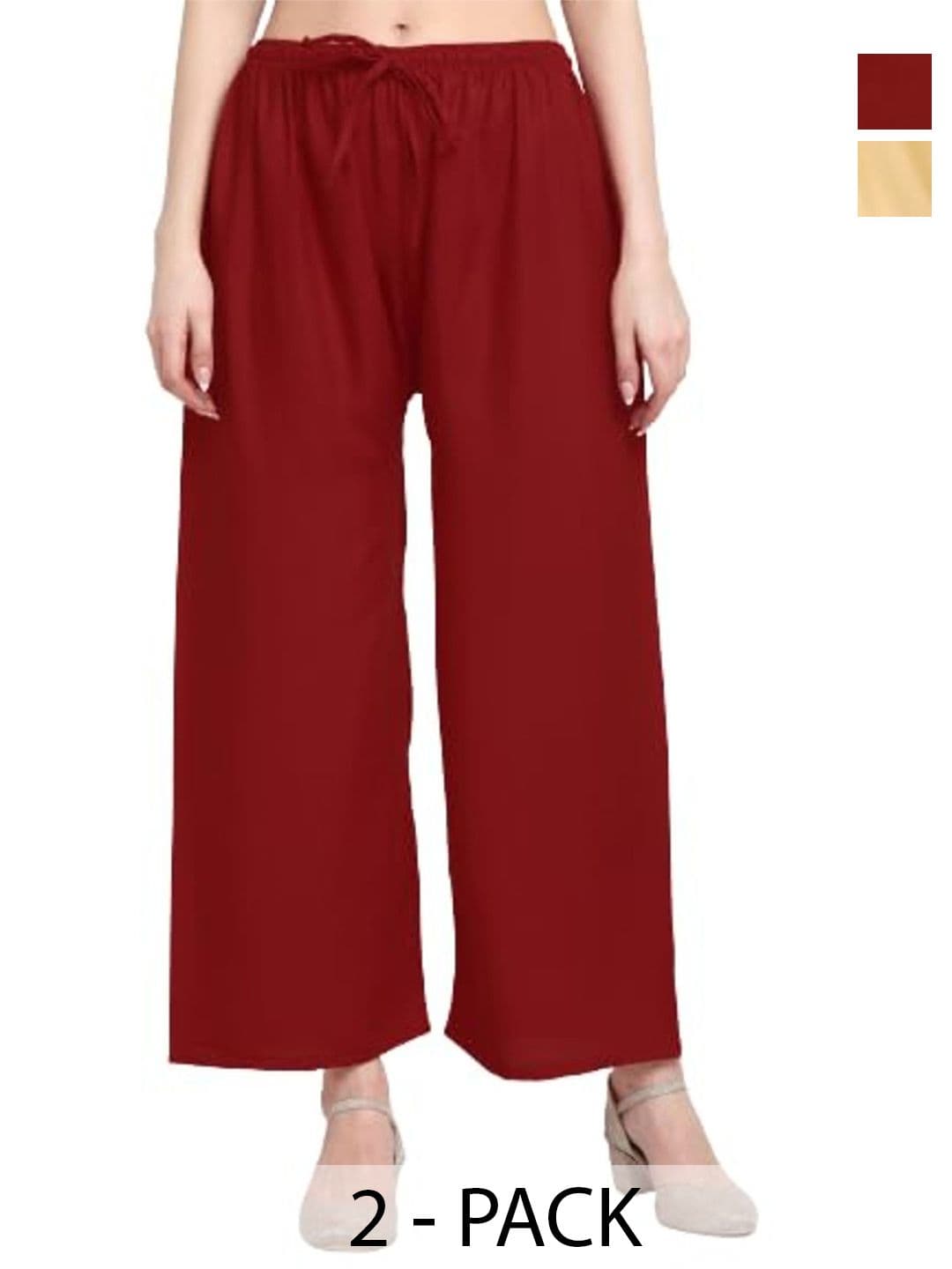 ERUDITE CLUB Women 2 Flared Palazzos - view 1