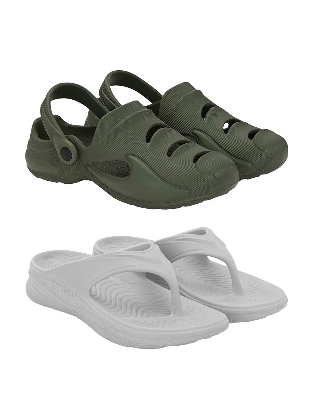 BIRDE Men Pack Of 2 Self Design Clogs - view 1