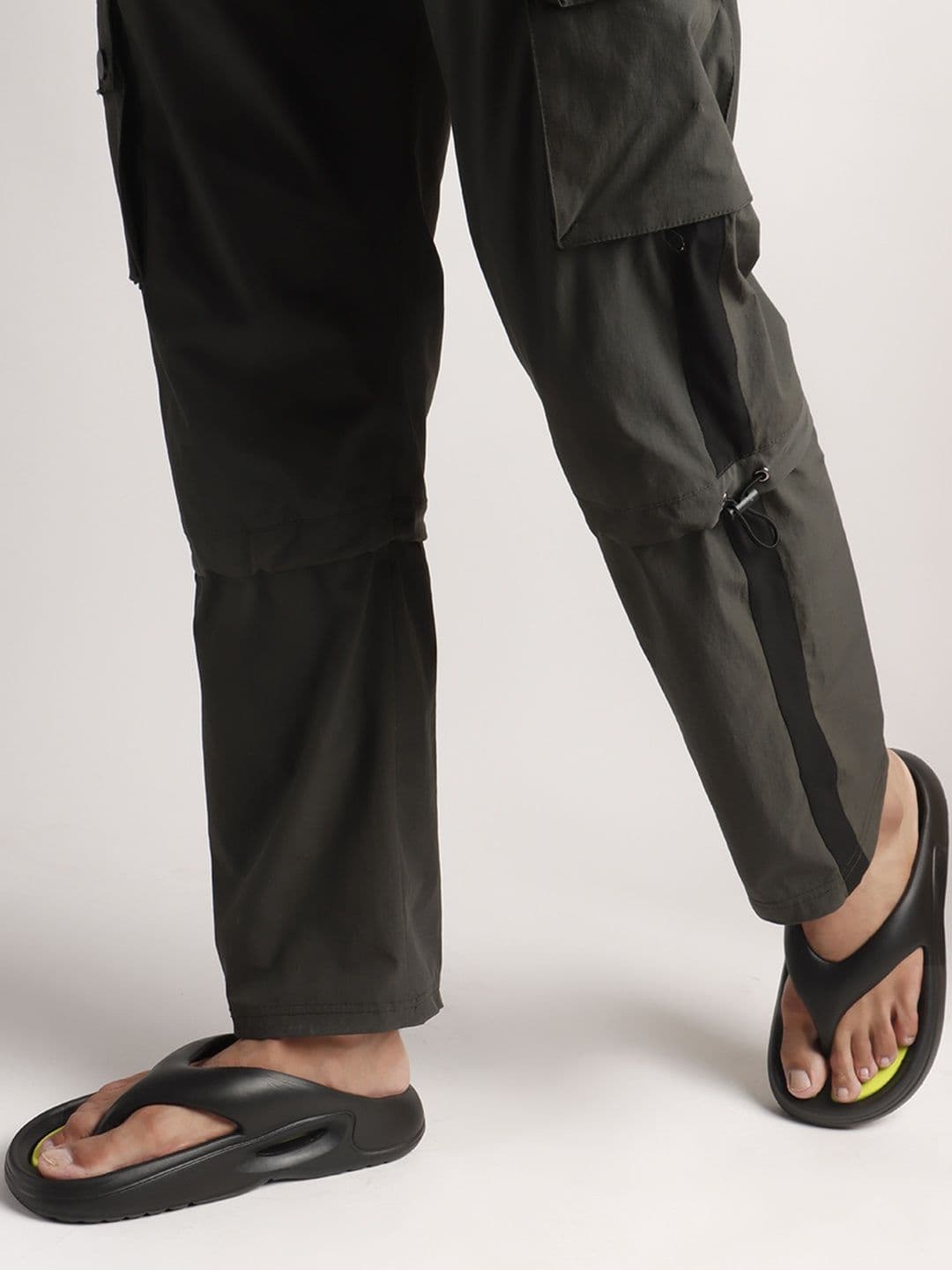 Sukun Mens Black Ortho Comfortable Flip Flop - view 1