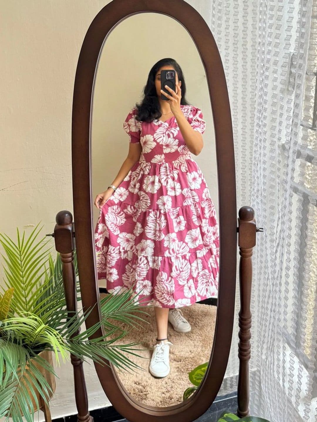 AURIPRX FASHION Women Pink Viscose Rayon Kurta - view 1