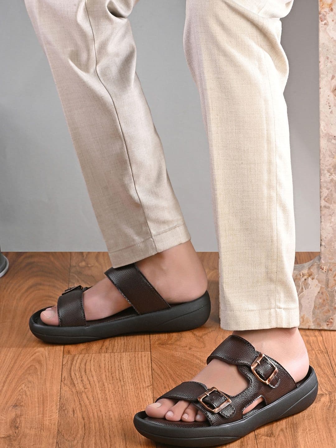Roadster Men Slip-On PU Comfort Sandals - view 1