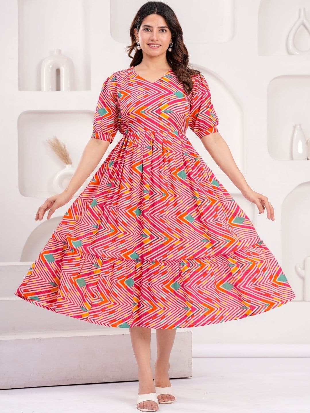 CLOTHYCORP Women Multi Cotton Kurtas - view 1