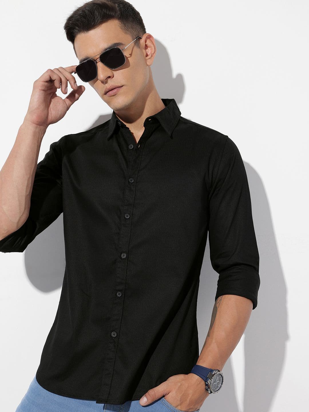 The Roadster Life Co. Textured Casual Shirt - view 1