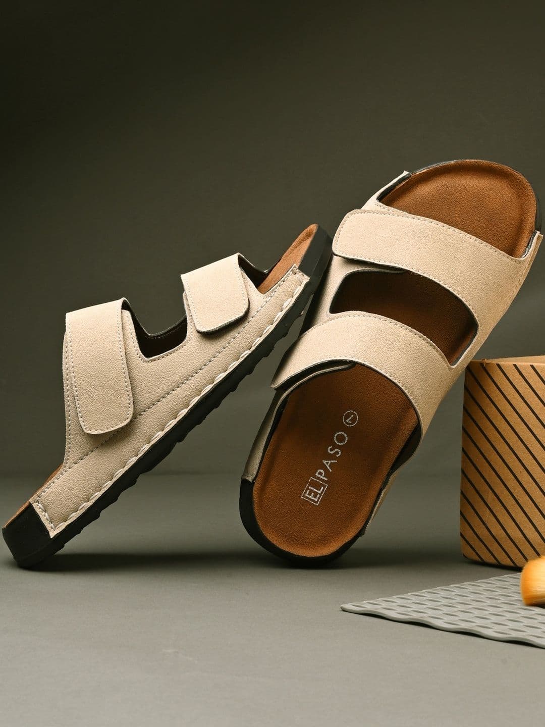 El Paso Men Synthetic Comfort Sandals - view 1