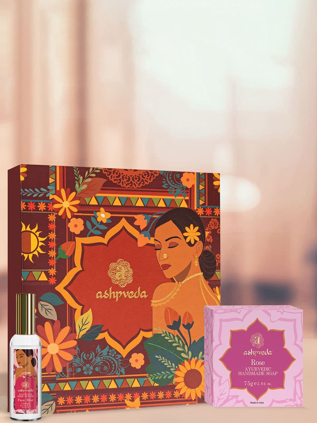 ASHPVEDA Utsav Beauty Rose Hydration Kit- Rose Water Face Mist & Hydrating Gulab Soap - view 1