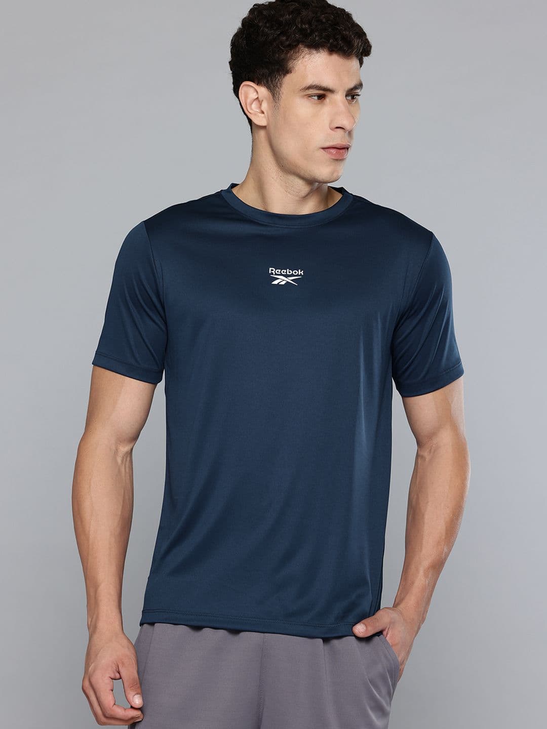 Reebok Brand Logo Detail Speedwick Performance Training T-shirt - view 1