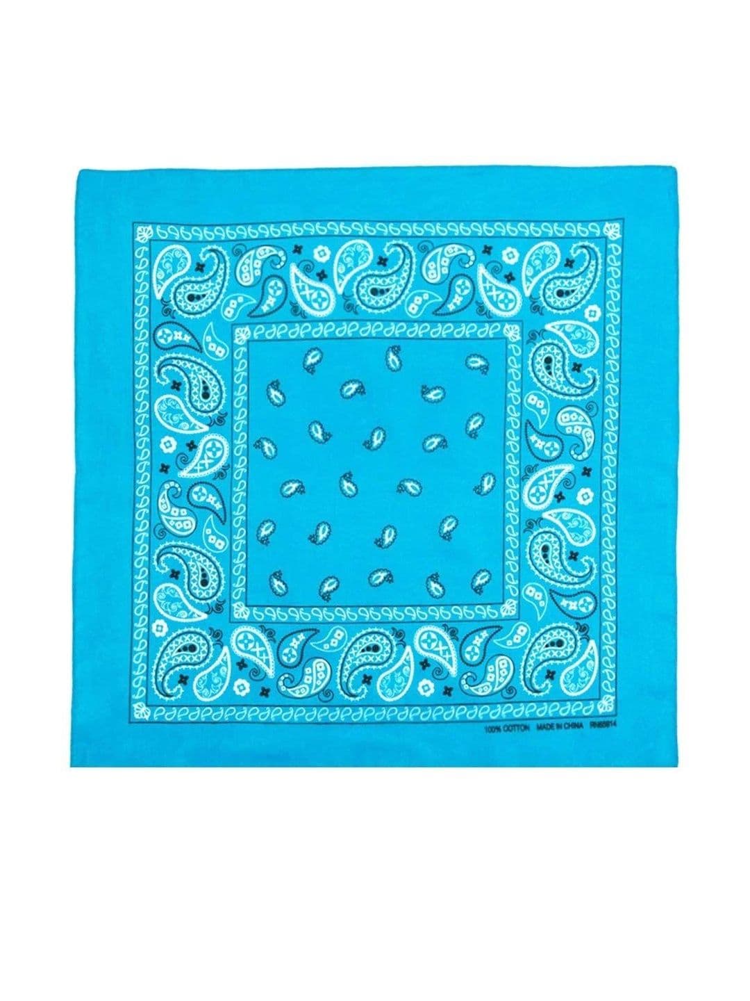 Navkar Crafts Unisex Sky Blue Paisley Cotton Casual Headband - view 1