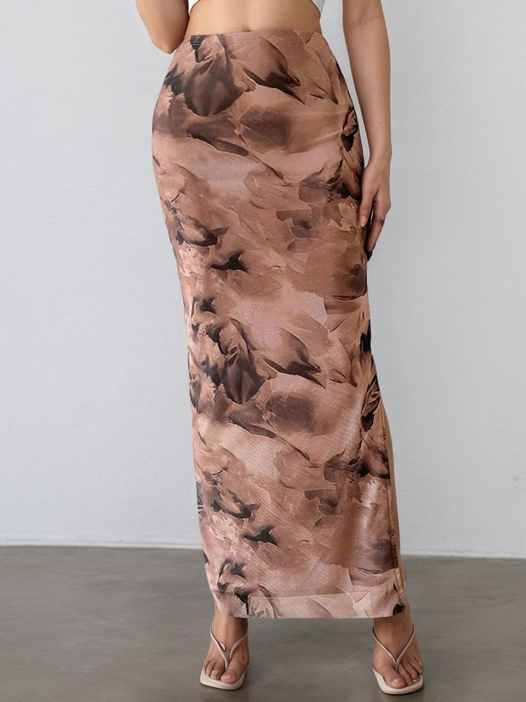 StyleCast x Revolte Women Printed Straight Maxi Skirt - view 1
