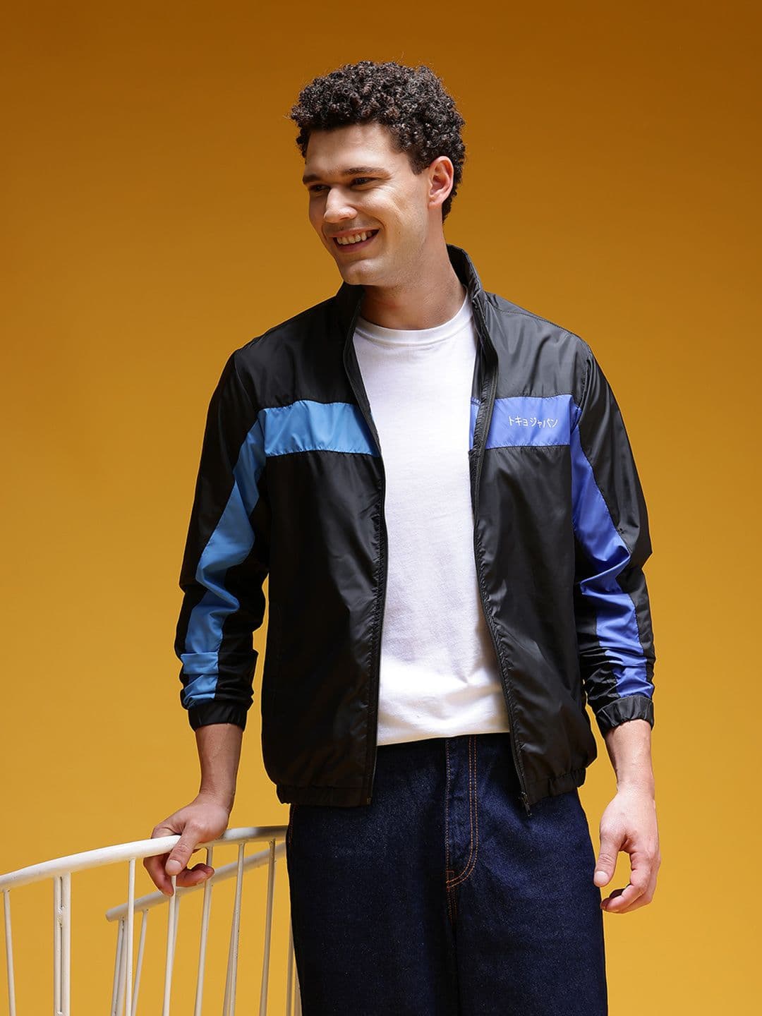 HERE&NOW Striped Windcheater Tailored Jacket - view 1