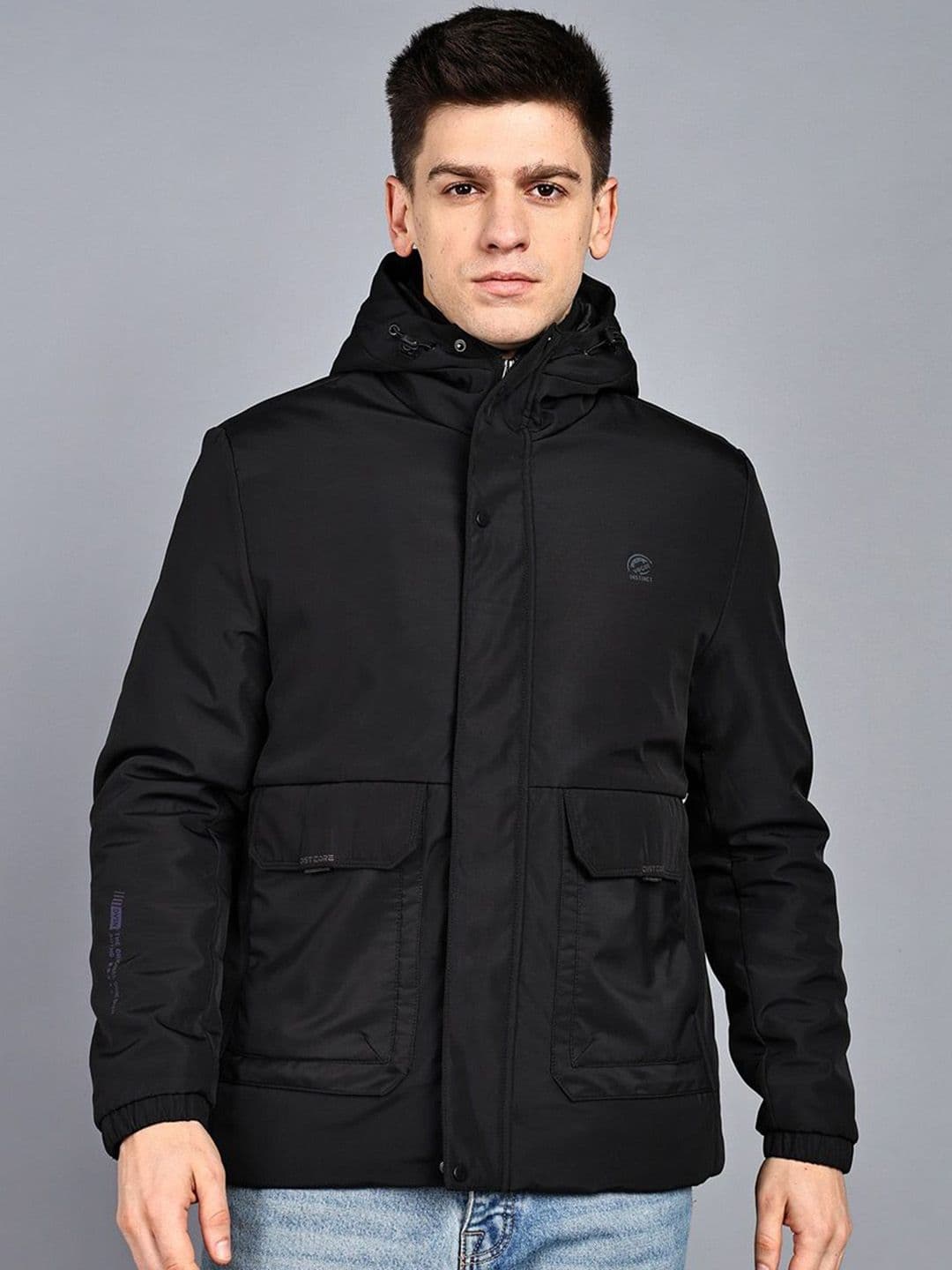 ELLIPSE Men Hooded Typography Printed Tailored Jacket - view 1