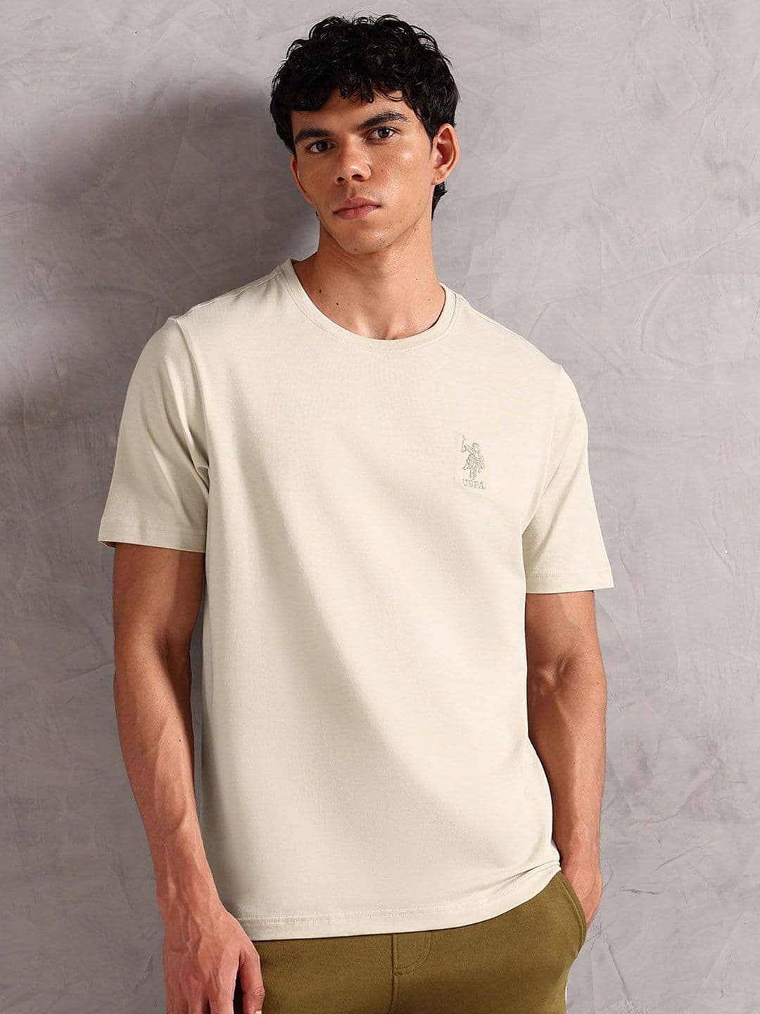 U.S. Polo Assn. Men Moisture-Wicking Pure Cotton Lounge Tshirt - view 1