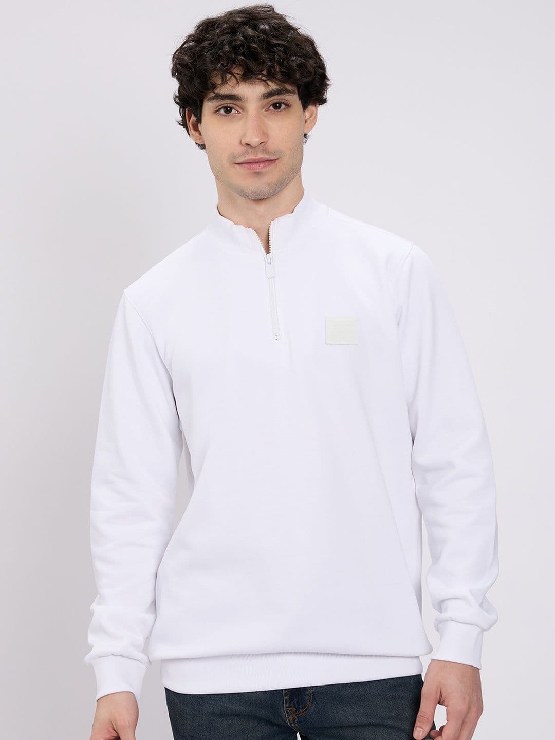 SPYKAR Men White Sweatshirt