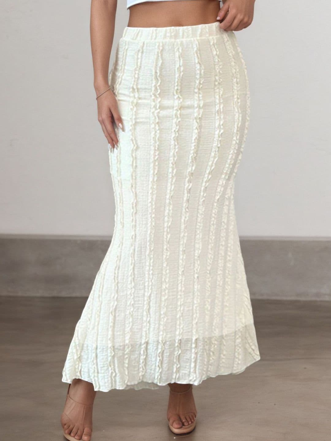 StyleCast x Revolte Self-Design Trumpet Maxi Skirt - view 1