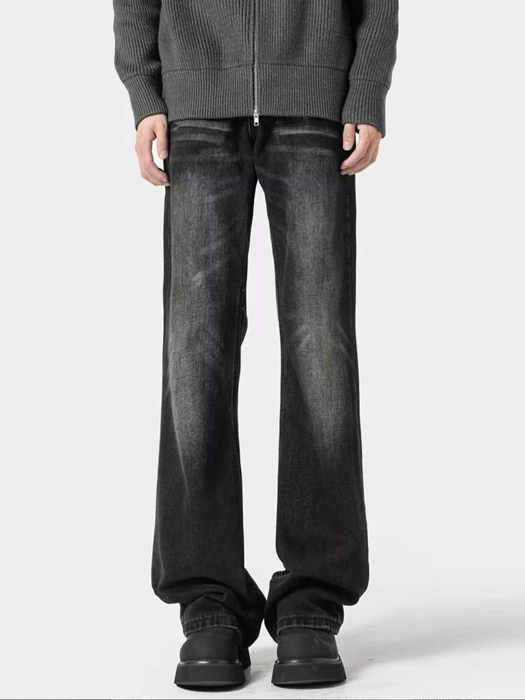 StyleCast x Revolte Men Straight Fit Mid-Rise Heavy Fade Non Stretchable Jeans - view 1